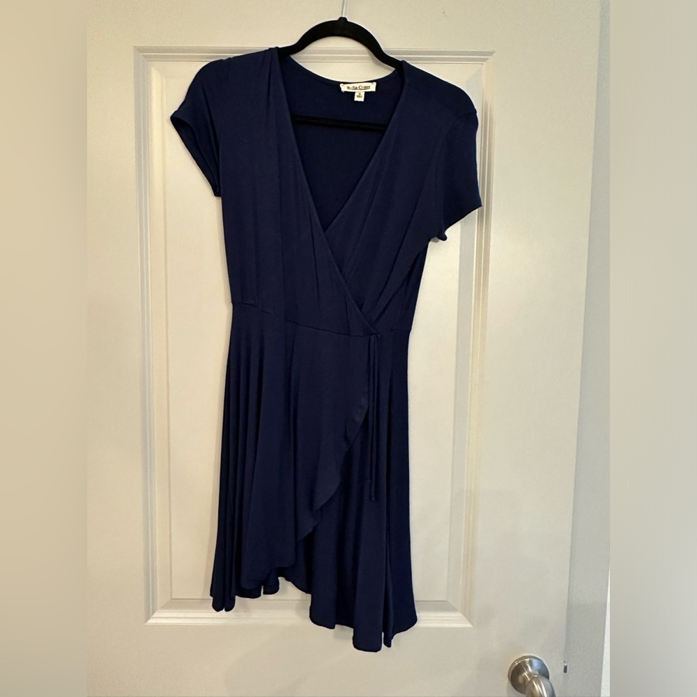 Navy blue mini dress